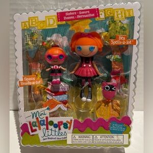 Mini Lalaloopsy Littles Sisters ~ Bea Spells-a-Lot & Specs Reads-a-Lot 2012